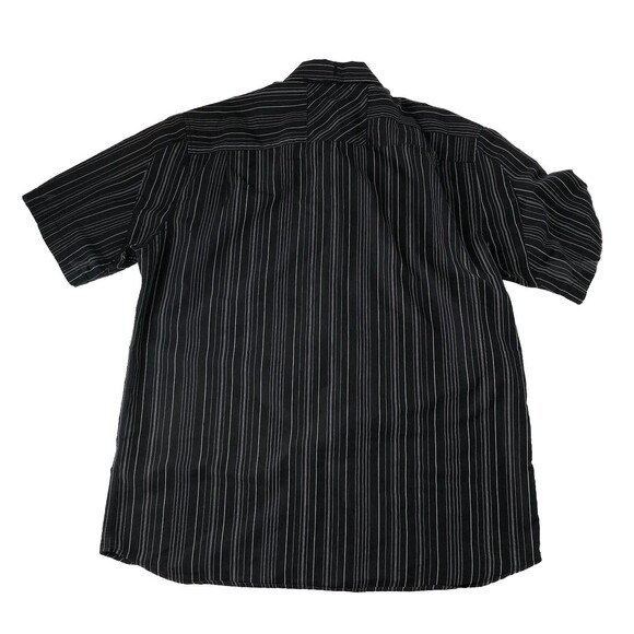 Quiksilver Mens Black Striped Button Down Shirt Pocket Tag Size XL - Picture 2 of 16